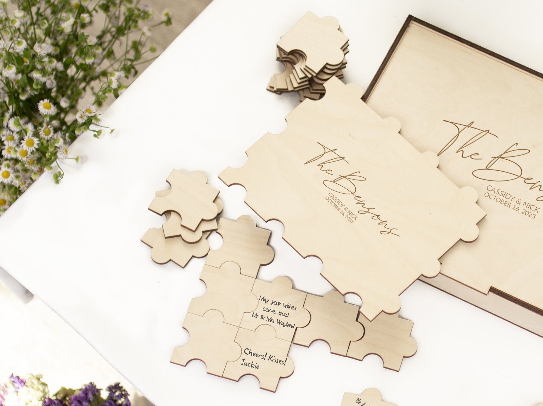 Wedding guest book puzzle - Alternative guestbook