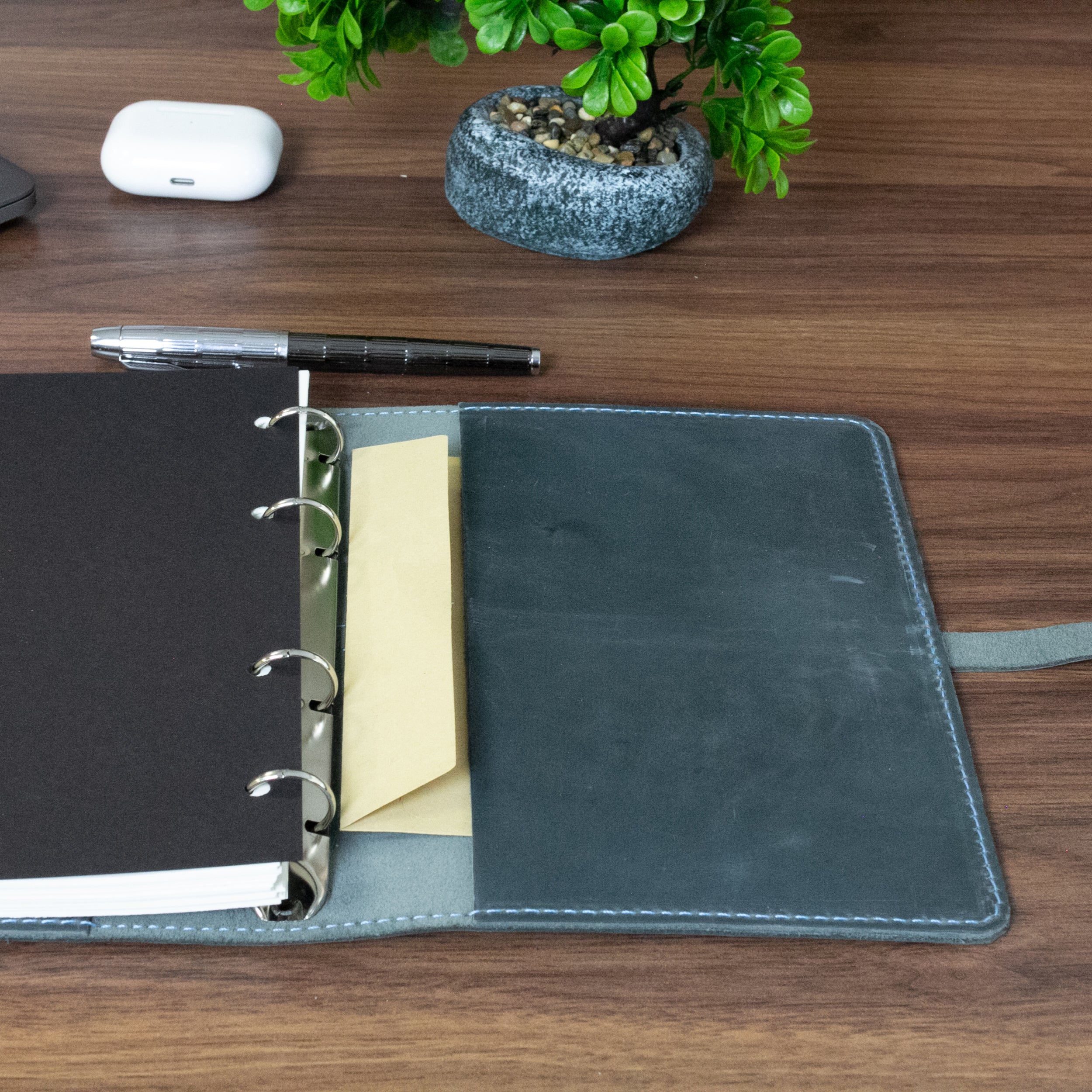 Personalized Leather Notebook Reffilable - Writing Notebook for Mom