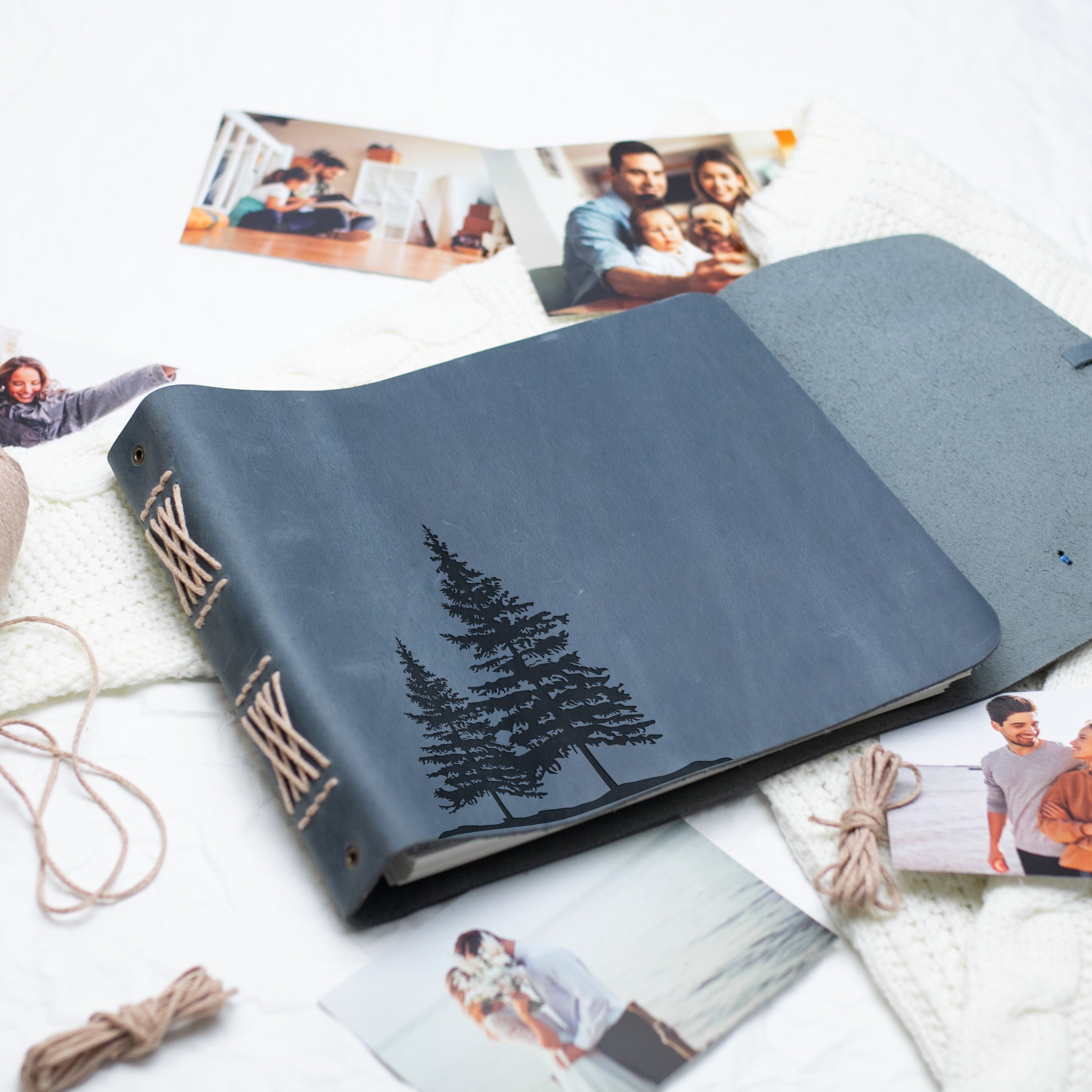 Adventure Photo Album - Engraved Travel Scrapbook