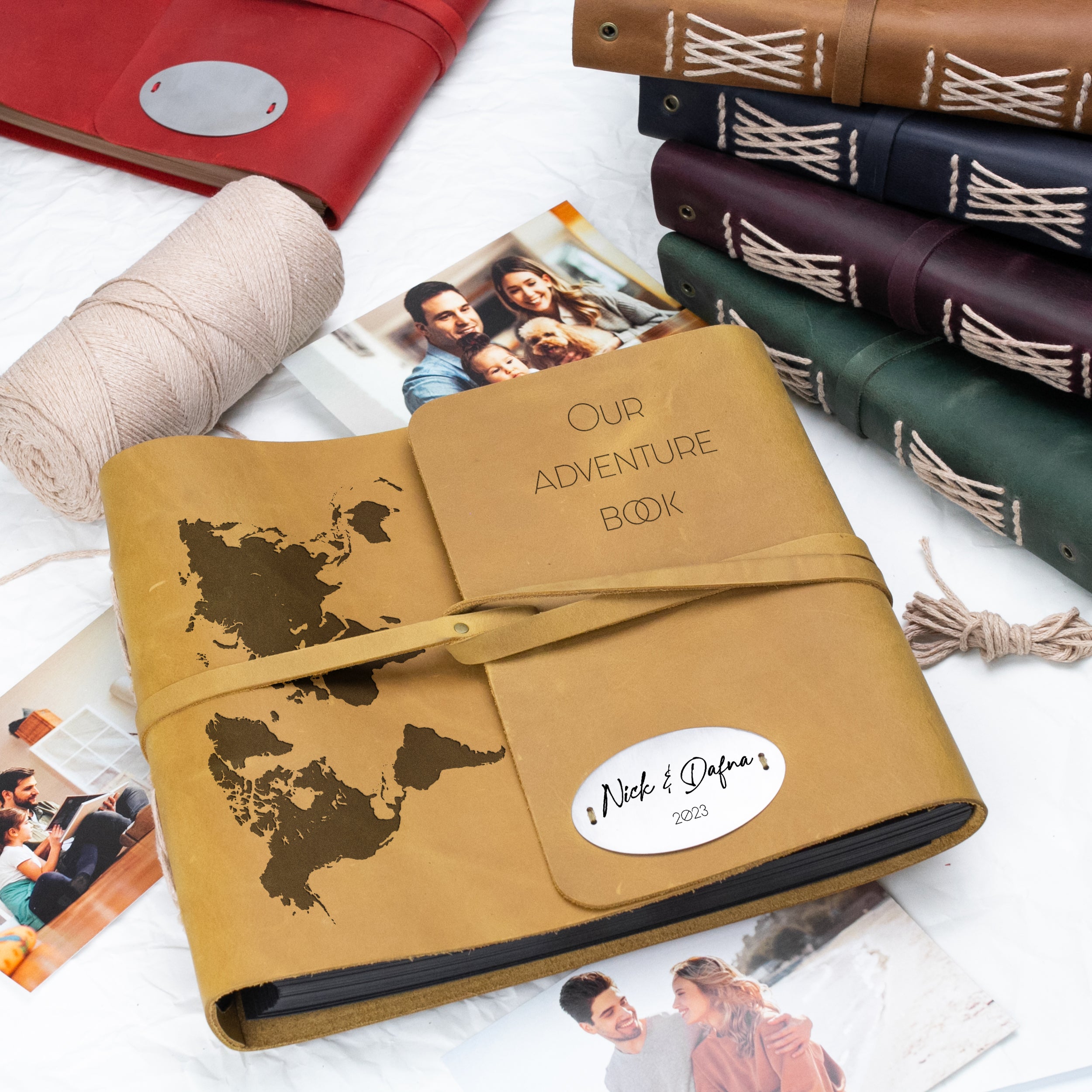 Our adventure book - Personalized travel photo album for newlyweds