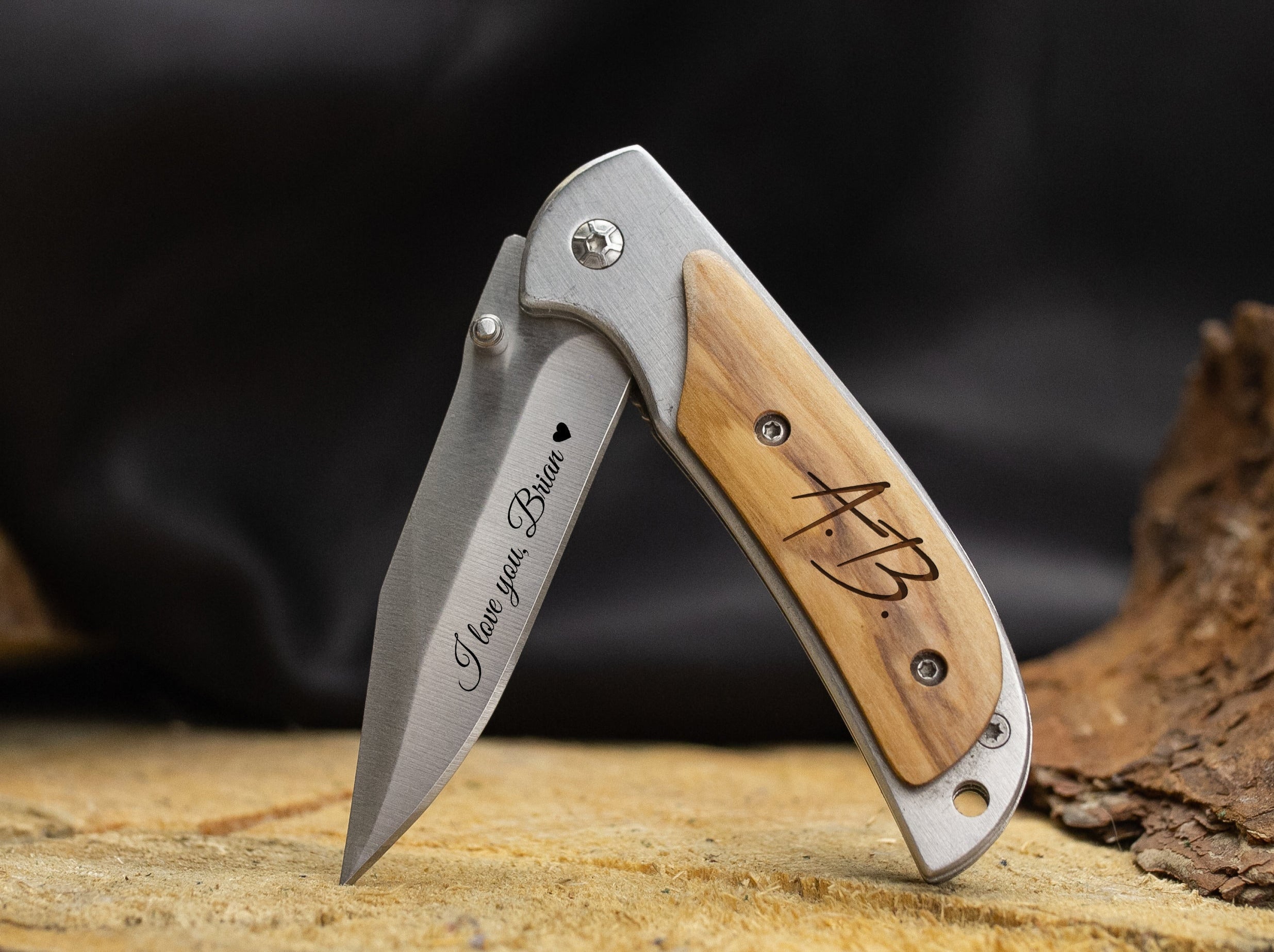 Engraved Knife - Anniversary Gift for Boyfriend or Husband