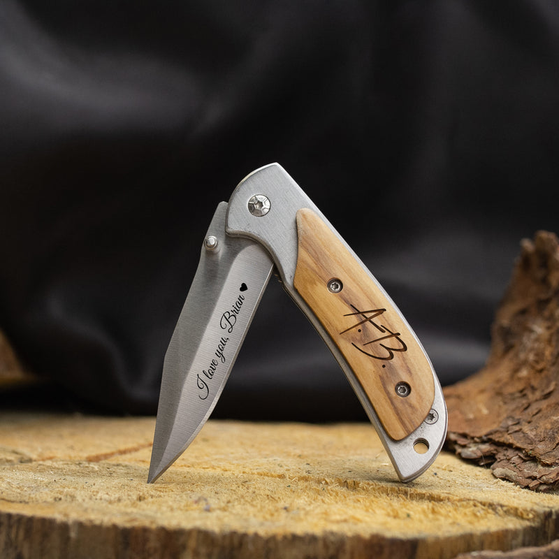 Engraved Pocket Knife - Fathers day Gift for Him