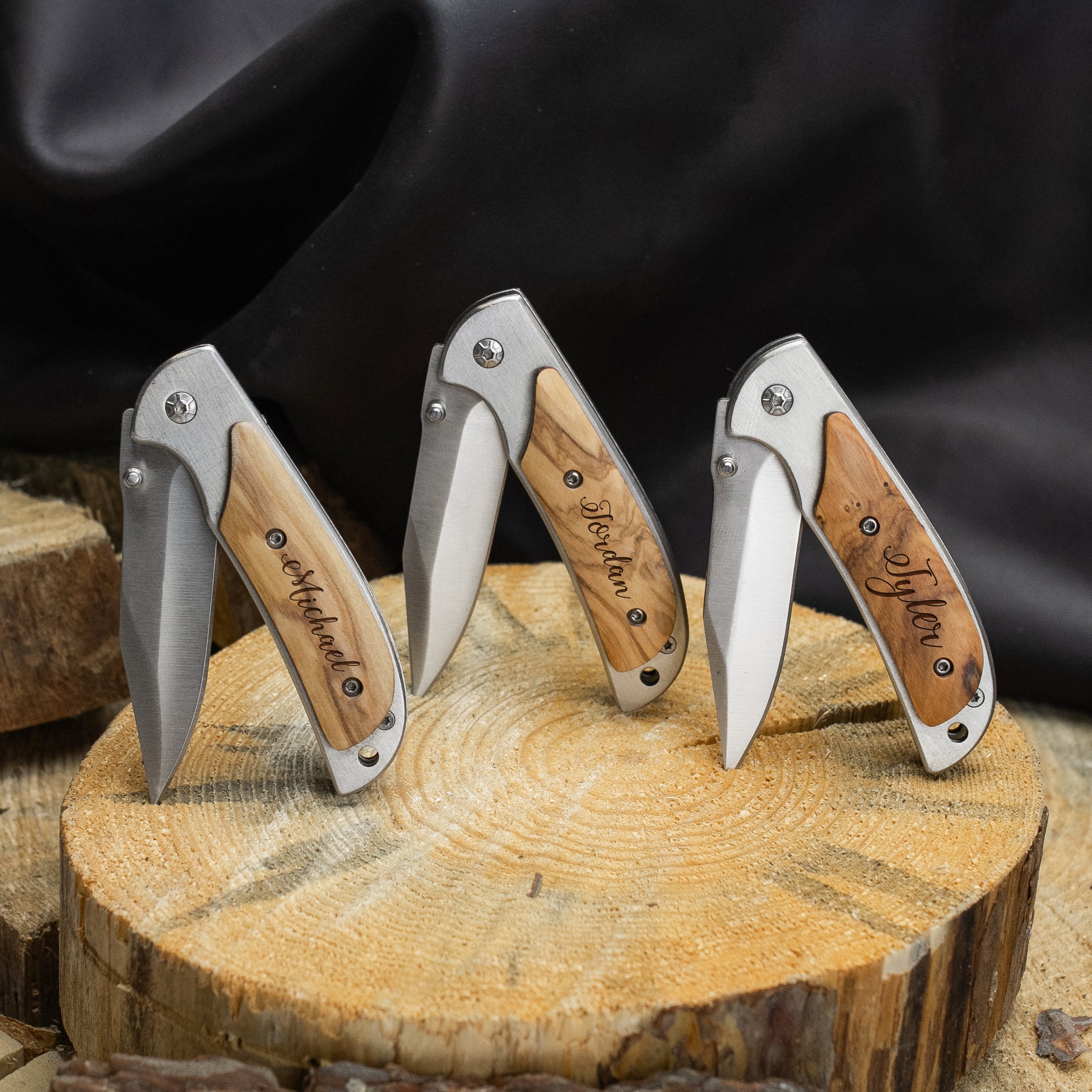 Custom Engraved Pocket Knife -  Christmas Gift for Him