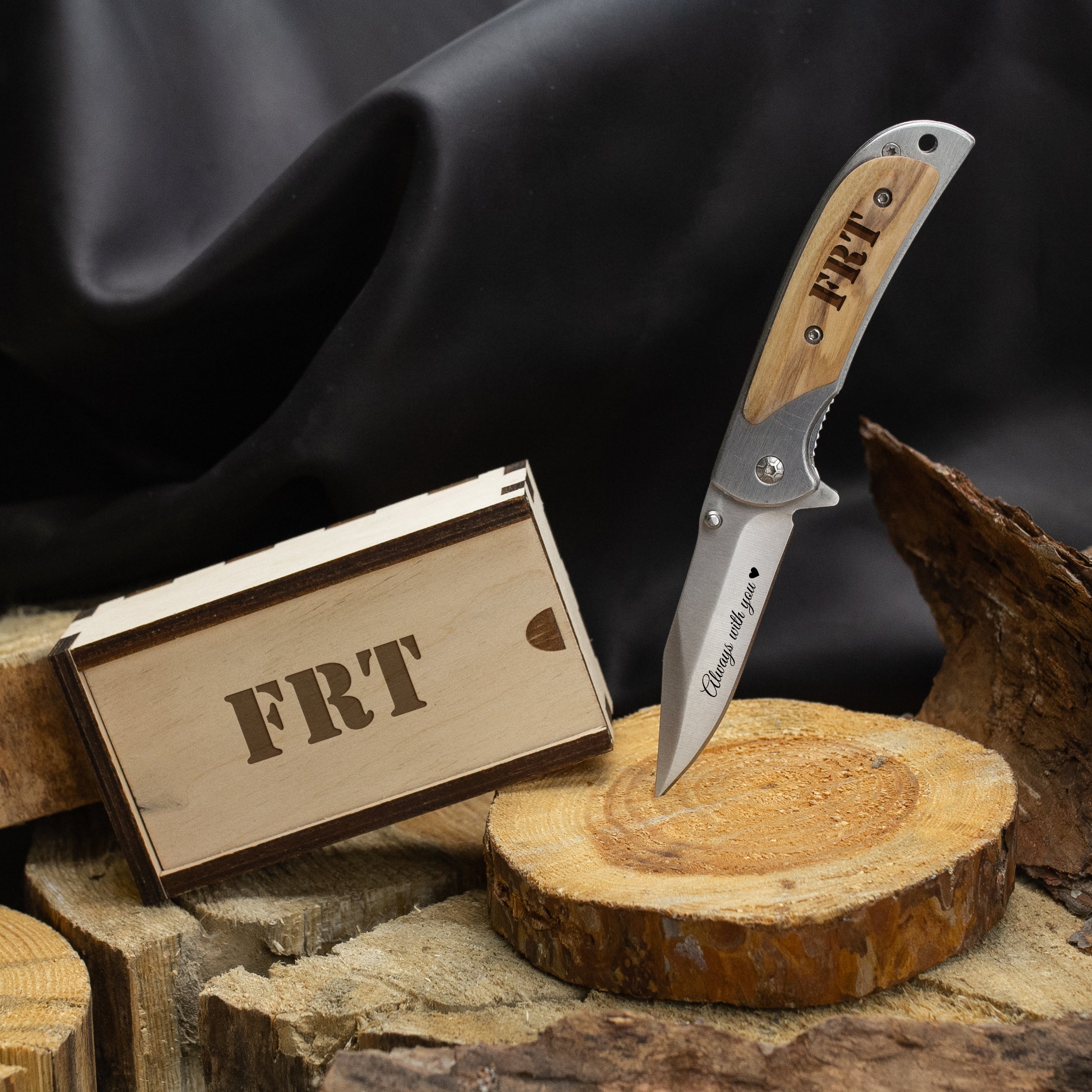 Custom Engraved Pocket Knife -  Christmas Gift for Him