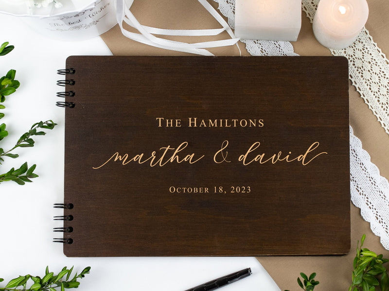 Personalized Wedding Guest Book - Rustic Guestbook Ideas