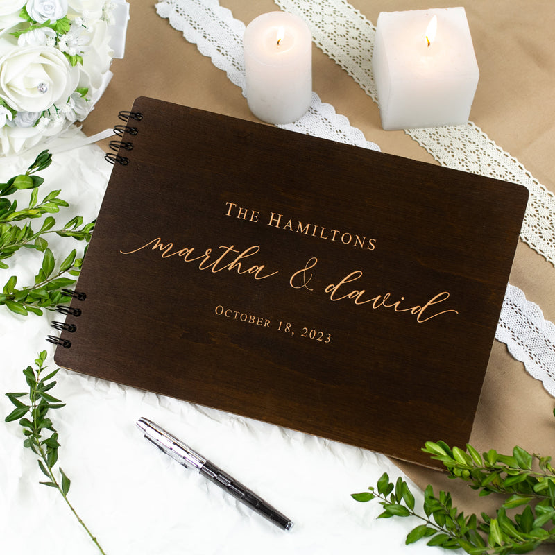 Personalized Wedding Guest Book - Rustic Guestbook Ideas