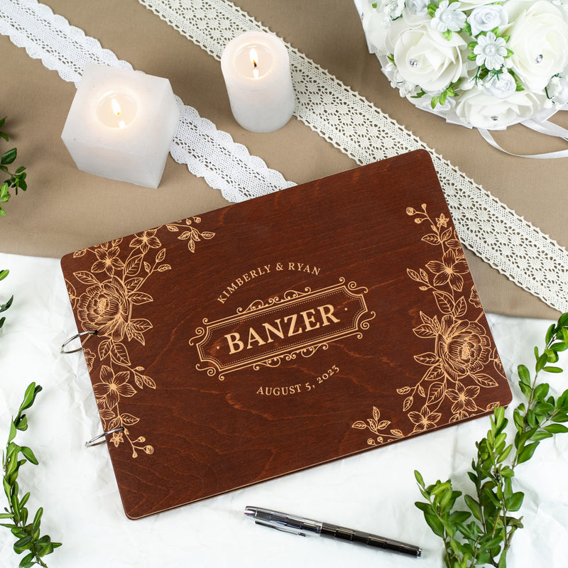 Personalized Wedding Guest Book - Personalized Wedding Gift