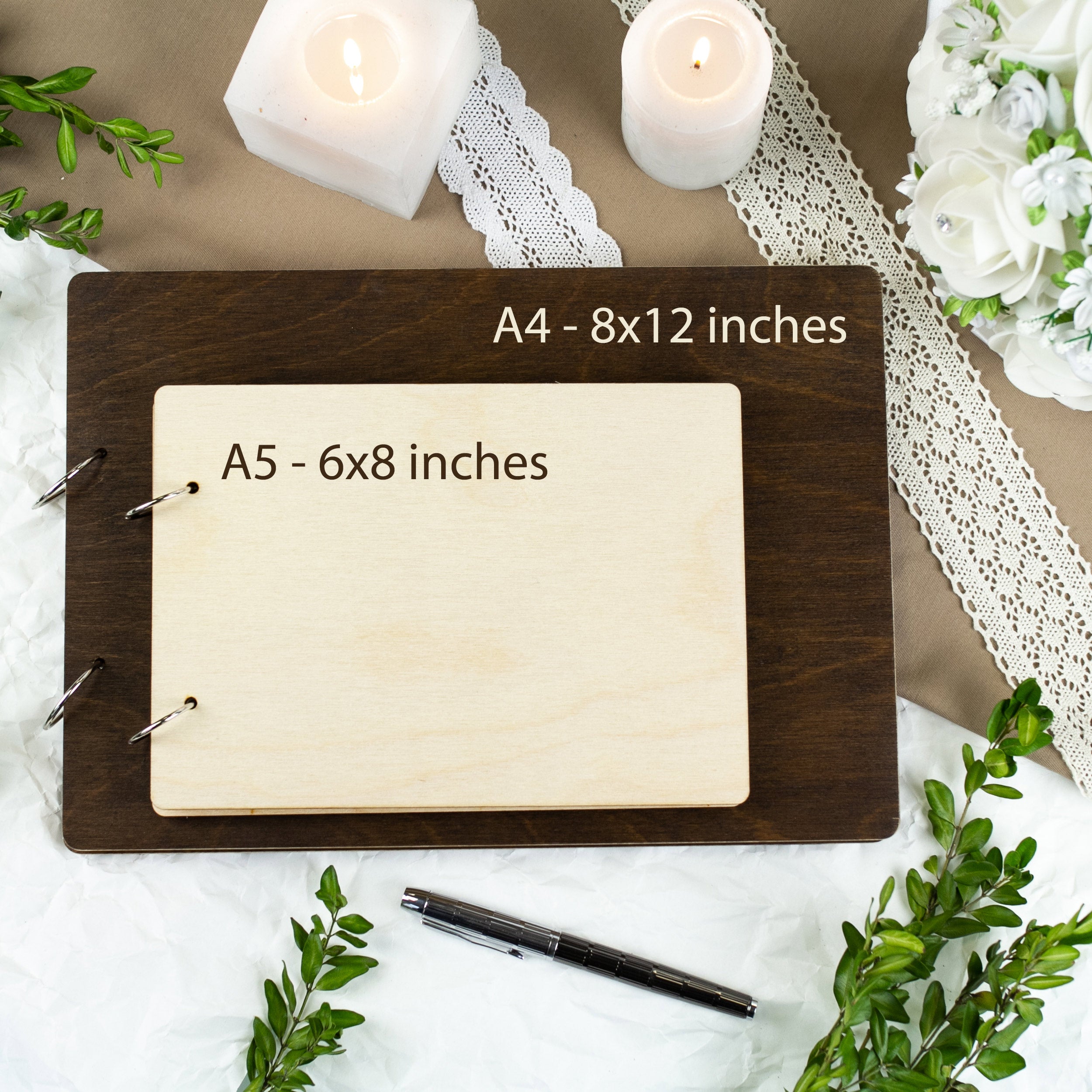 Rustic Guest Book - Instant Photo Wedding Guest Book