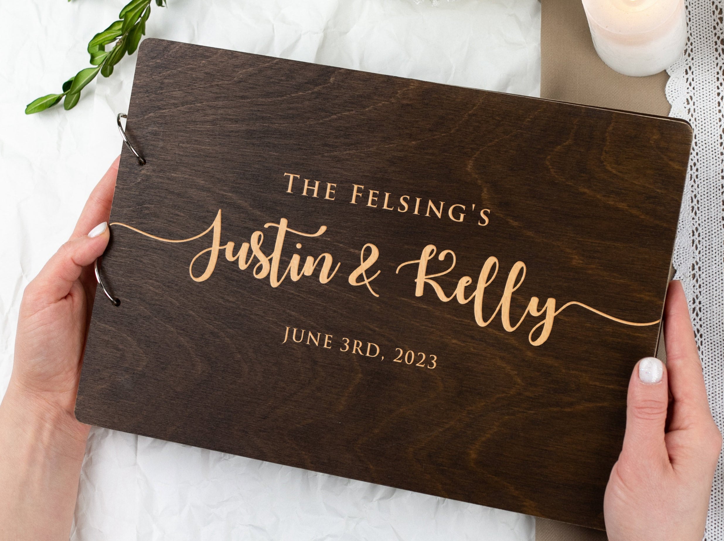 Rustic Guestbook - Wedding Calligraphy Album