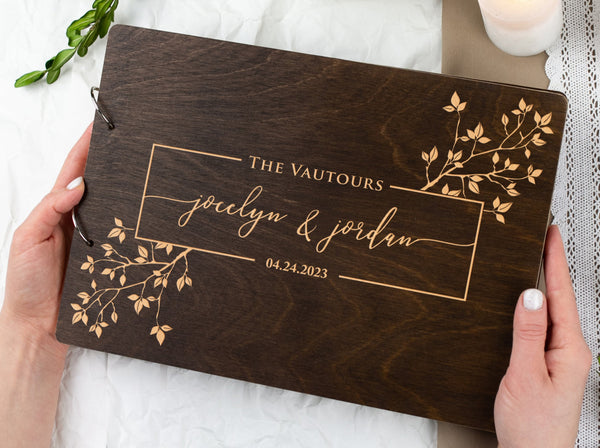 Wedding Guest Book - Wooden Wedding Tree Guestbook