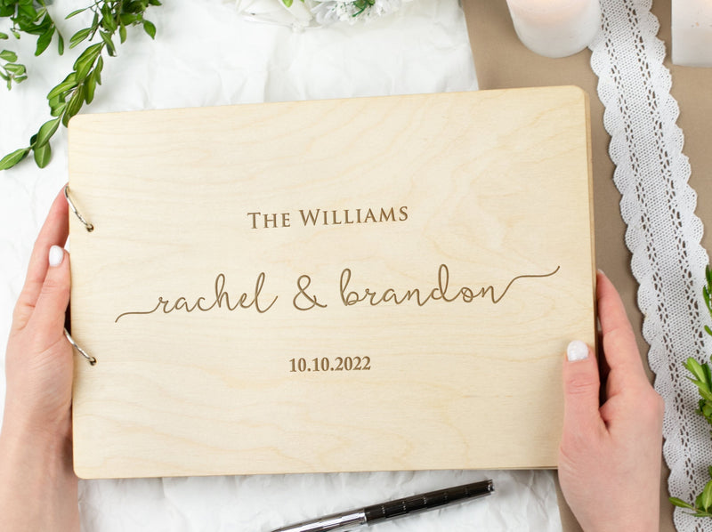 Rustic Guest Book - Instant Photo Wedding Guest Book