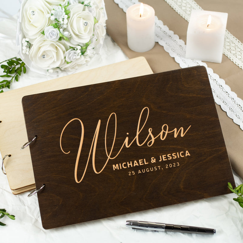 Personalized Wedding Guest Book - Handmade Alternate Wedding Guest Book