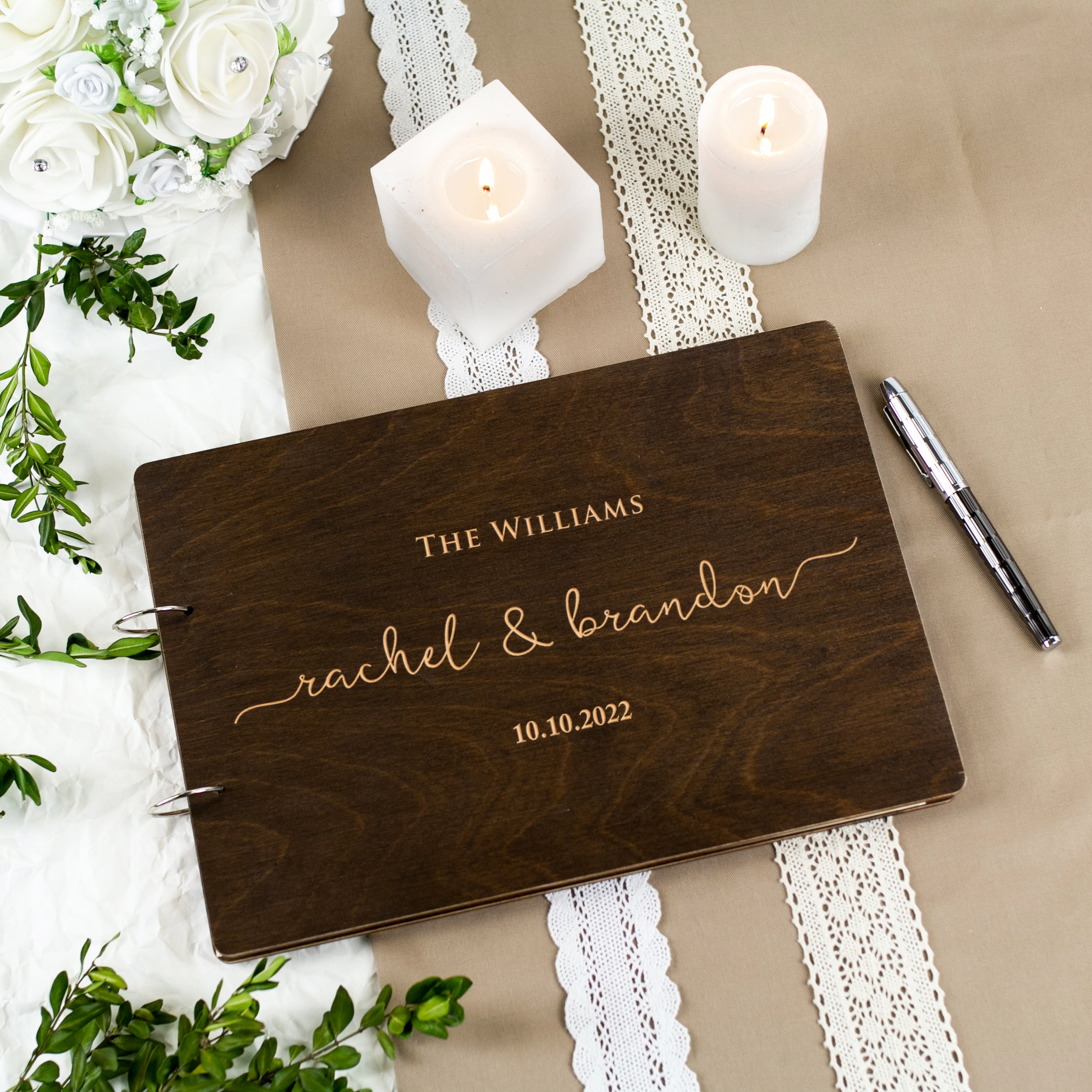 Rustic Guest Book - Instant Photo Wedding Guest Book