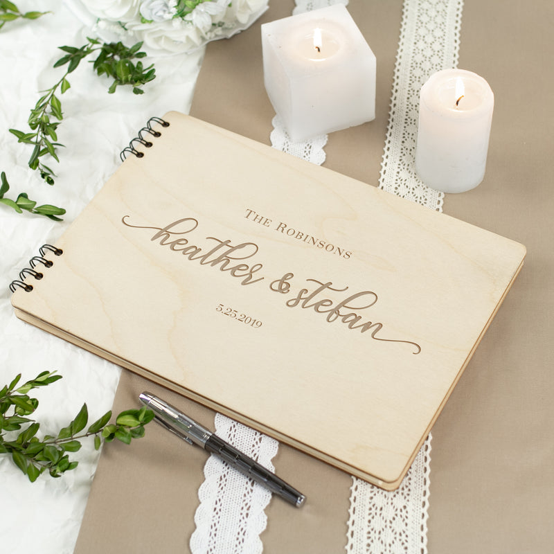 Custom Wedding Guestbook - Rustic Wedding Decor