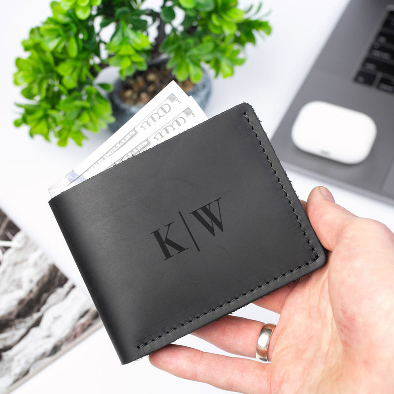 Personalized Mens Leather Wallet