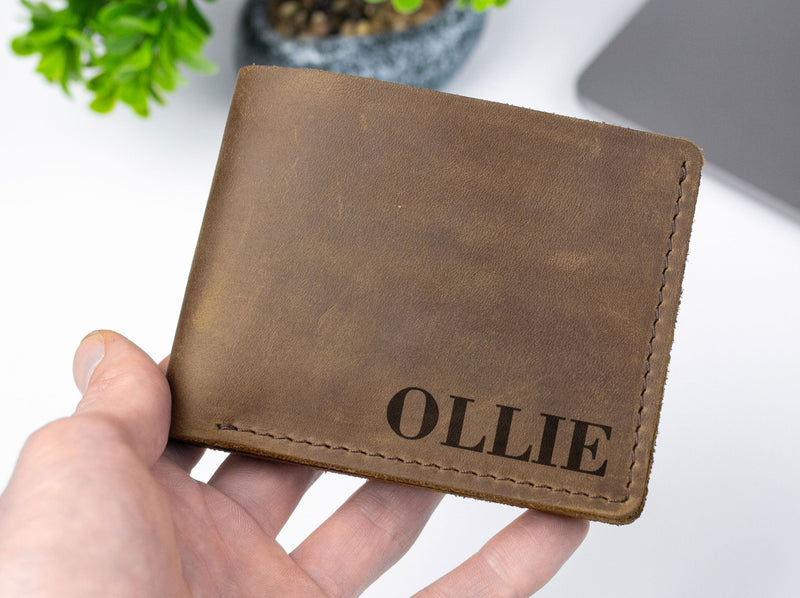 Personalized Leather Wallet for men