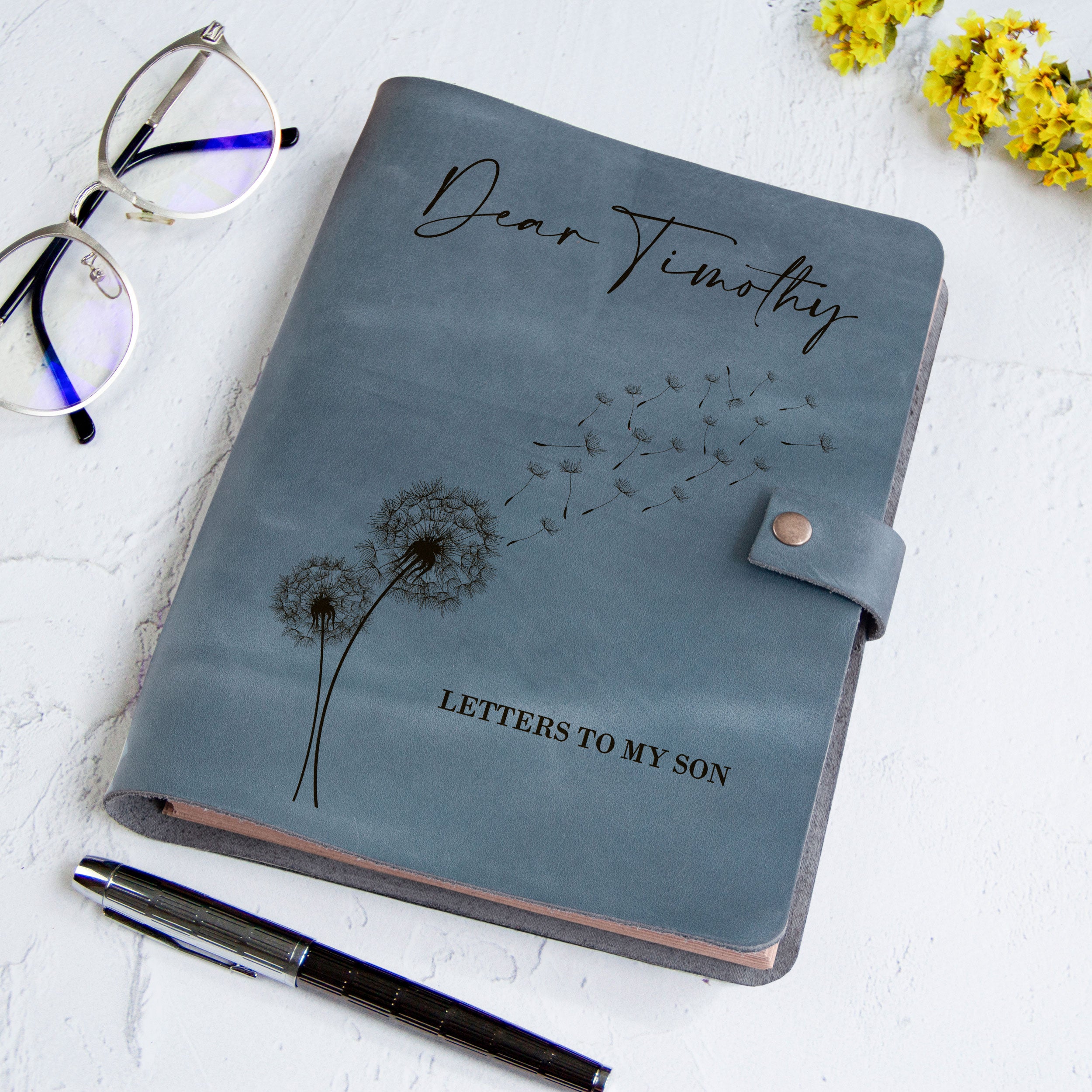 Letters to my Son Daughter - Personalized Leather Journal Notebook