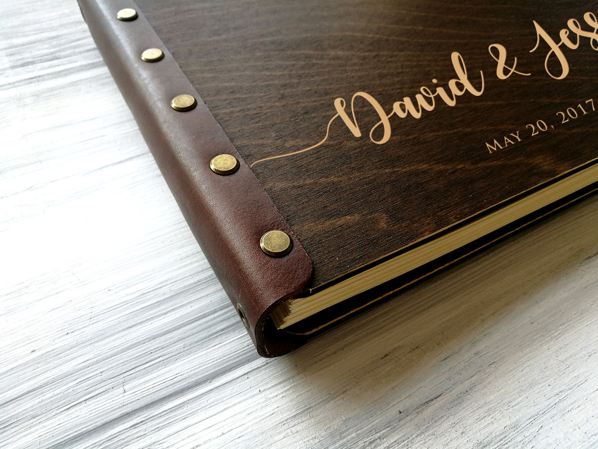 Wedding Wood Photo Album - Wedding Gift Ideas for Couple