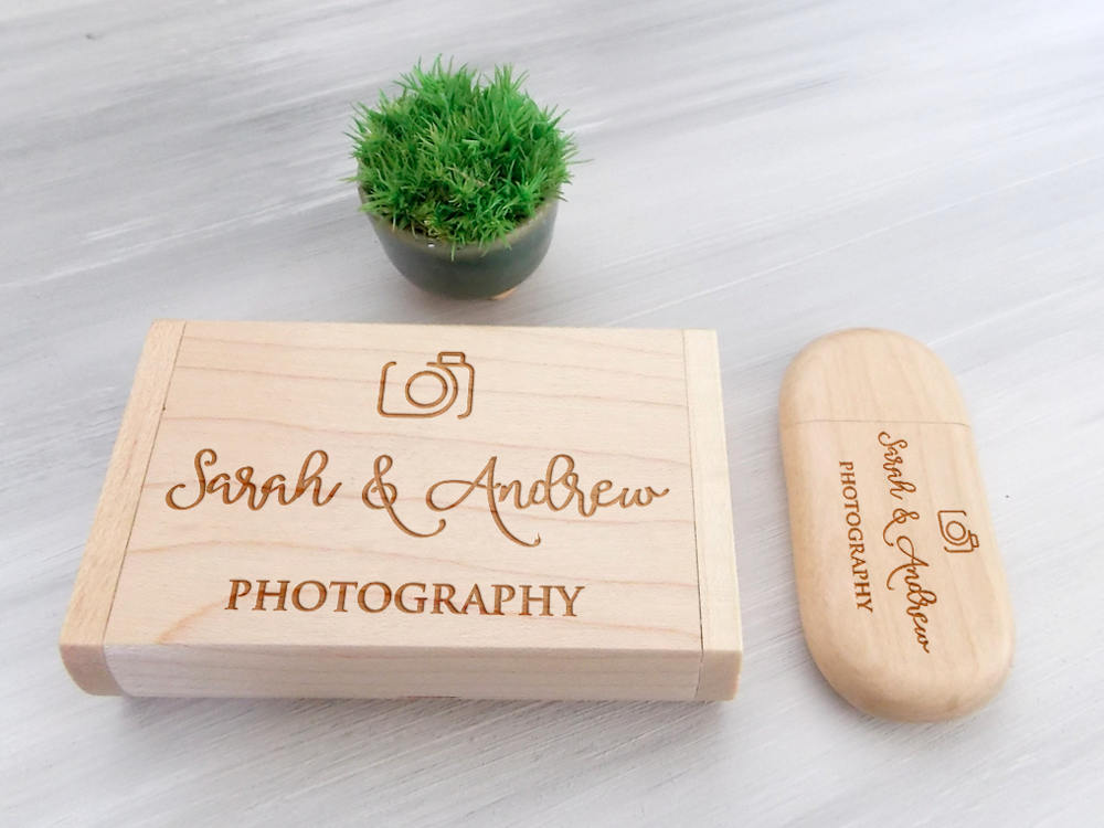 Personalized Wooden USB Valentines Day Gift Custom USB Wedding Memories Wedding Gift 5th Anniversary Gift Wedding Favors Photographer USB