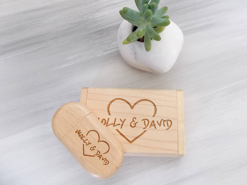 Custom Flash Drive Wedding Keepsake Wood USB 16GB USB Bridesmaid Gift Personalized USB Flash Drive Wedding Gift Memory Stick Wedding Photo