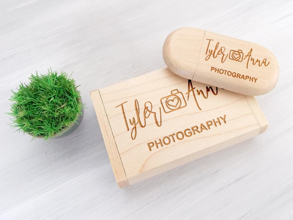 Custom Engraved USB Wedding Memories 32GB USB Wedding Keepsake Wood USB Wedding Gift for Couple Personalized USb Flash Drive Family Memories