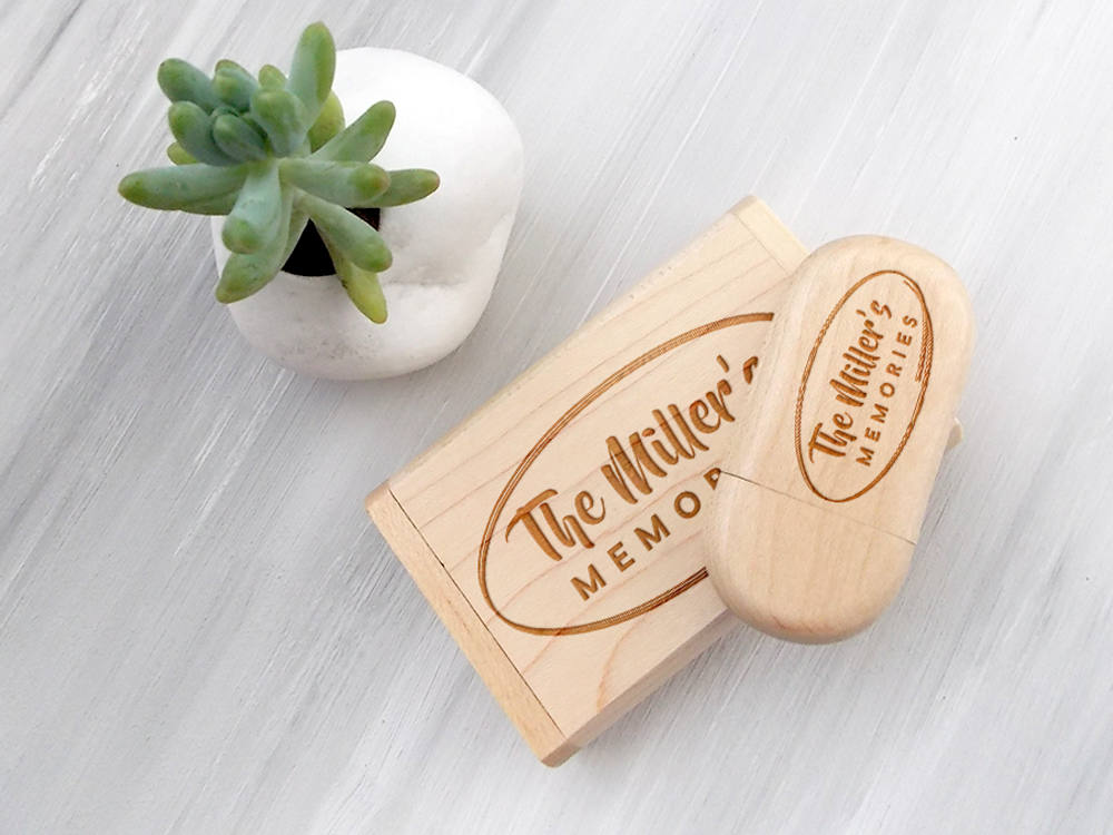 Wooden 16-64 Gb USB Wedding Flash Drive Wedding Photography Personalized USB Flash Drive Gift for Couple Engraved Gifts Wedding Keepsake