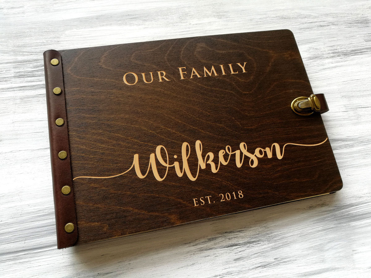 Family Photo Album - Engraved Memory Book