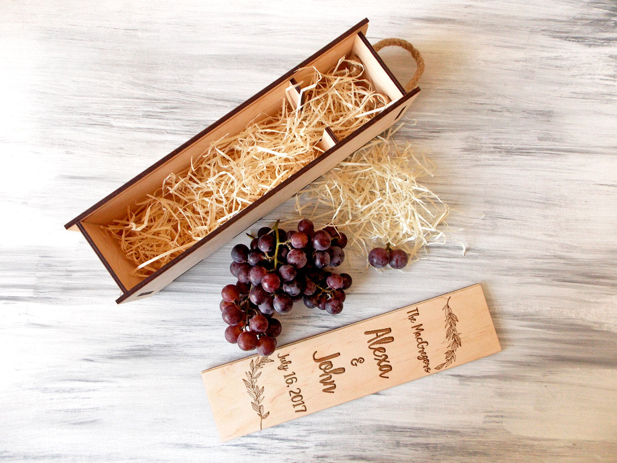 Custom Wine Box - Personalized Wine Gift For Women