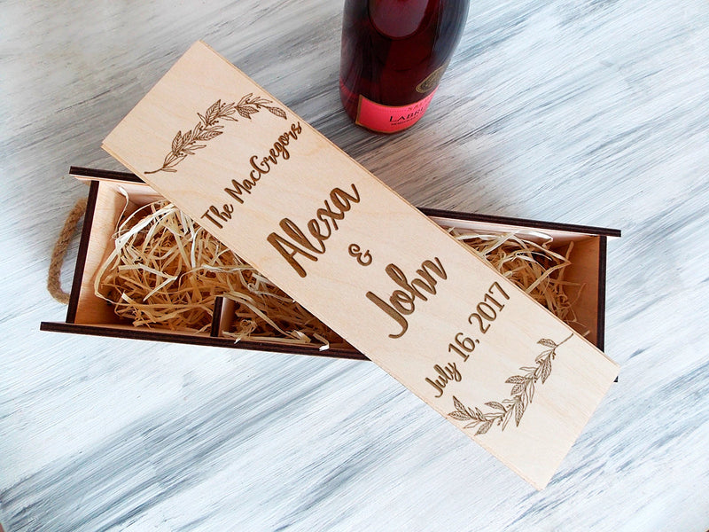 Custom Wine Box - Personalized Wine Gift For Women
