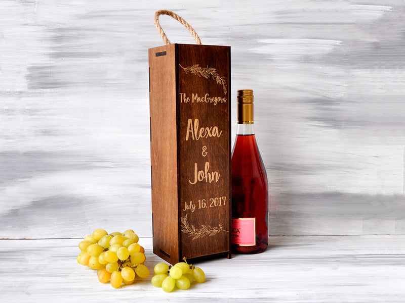 Custom Wine Box - Personalized Wine Gift For Women