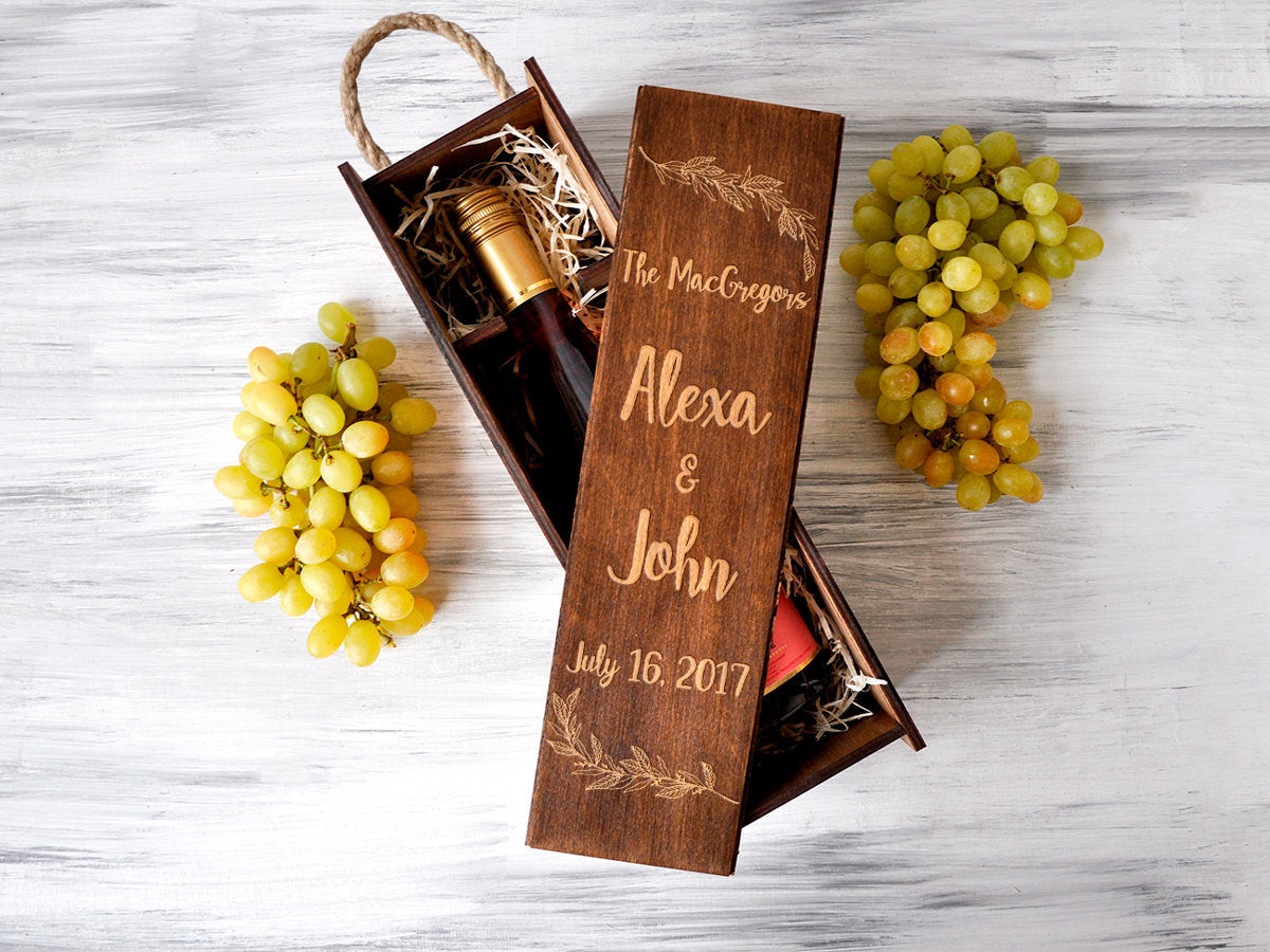 Custom Wine Box - Personalized Wine Gift For Women