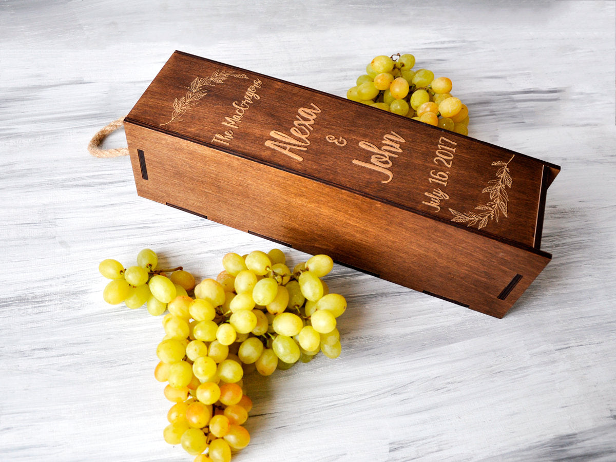 Custom Wine Box - Personalized Wine Gift For Women