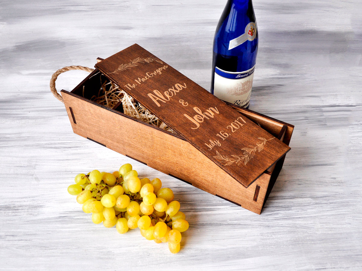 Custom Wine Box - Personalized Wine Gift For Women