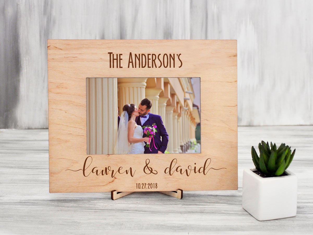 Personalized Wedding Frame - Bride Groom Gift