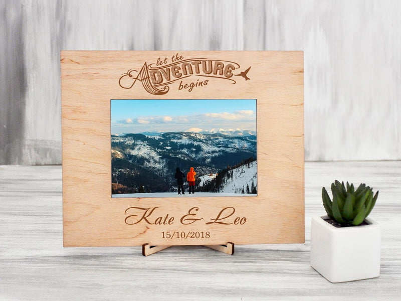Personalized Wedding Picture Frame Let the Adventure Begins