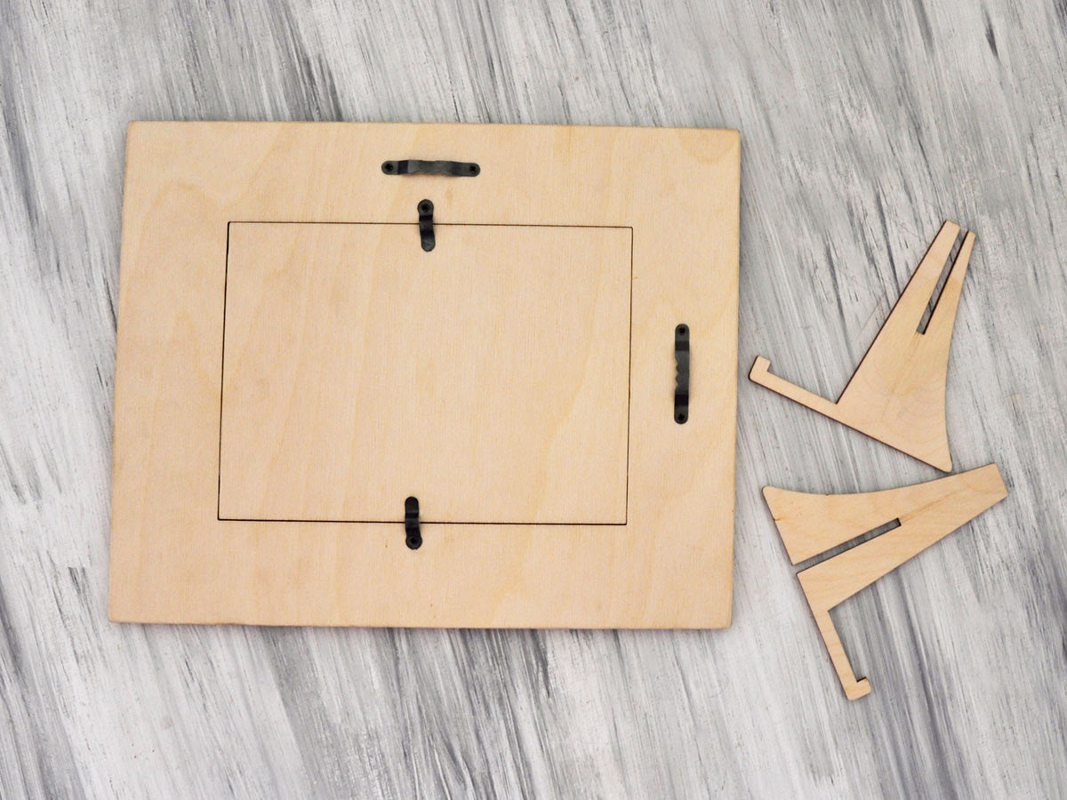 Custom Picture Frame with Compass - Honeymoon Gift for Couple