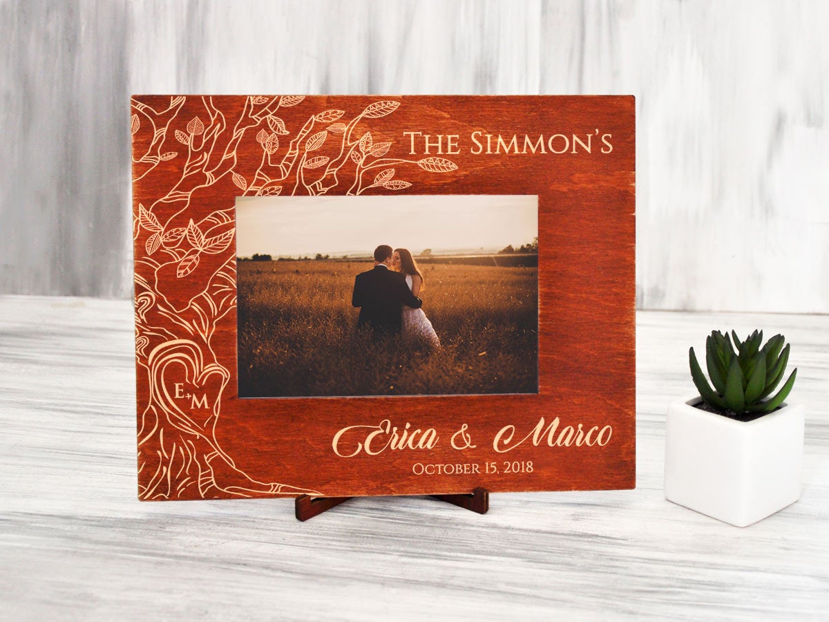 Honeymoon Photo Frame - Engagement Gift for Couple