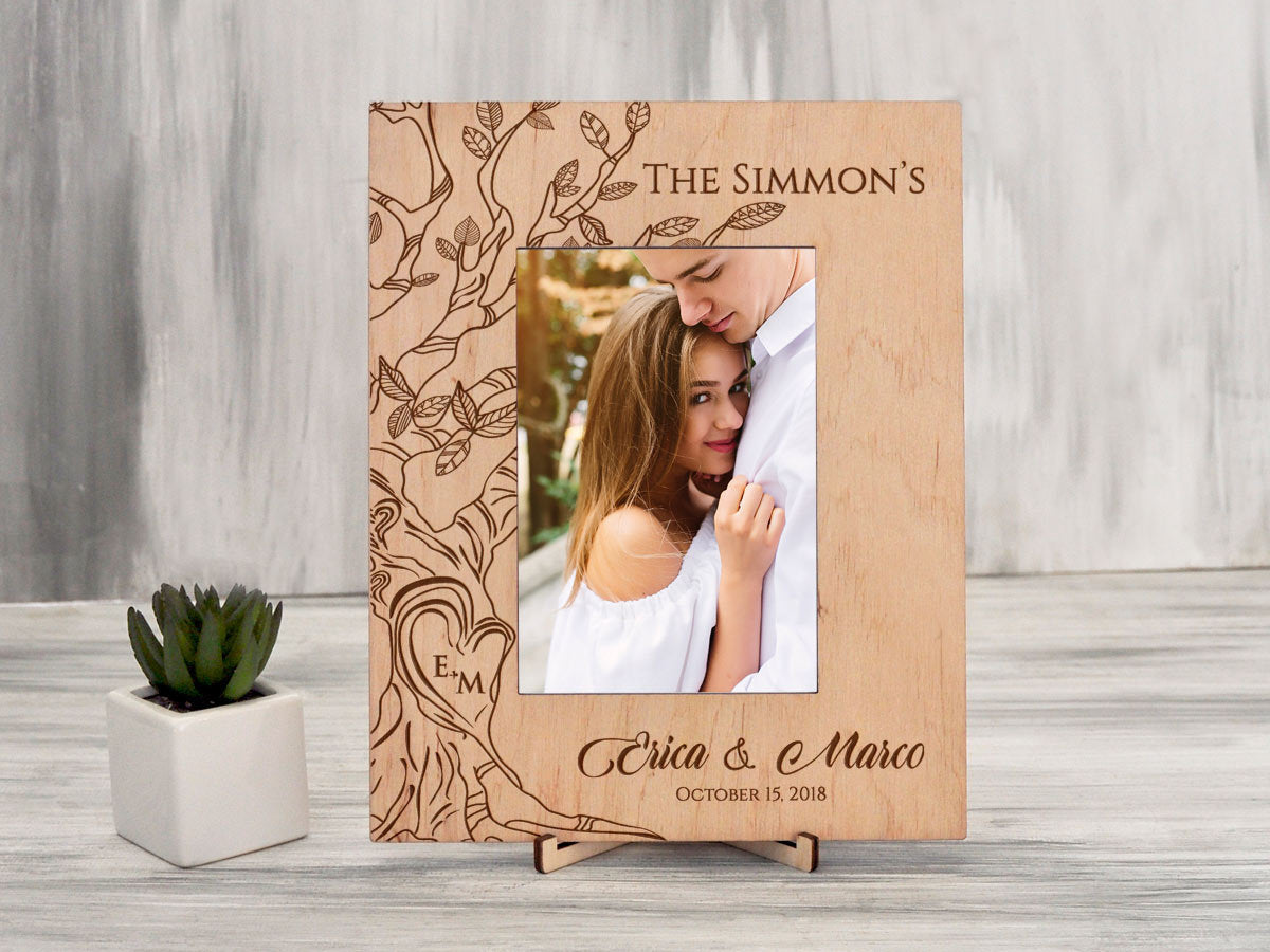 Honeymoon Photo Frame - Engagement Gift for Couple