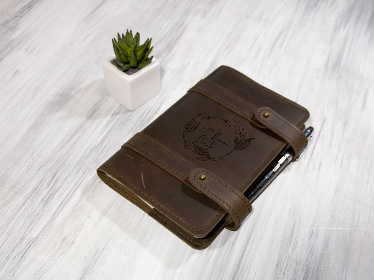 Leather Travel Journal - New Year Gift