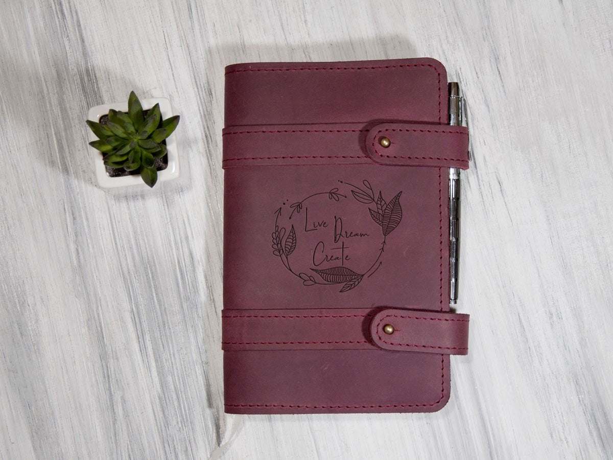 Leather Travel Journal - New Year Gift