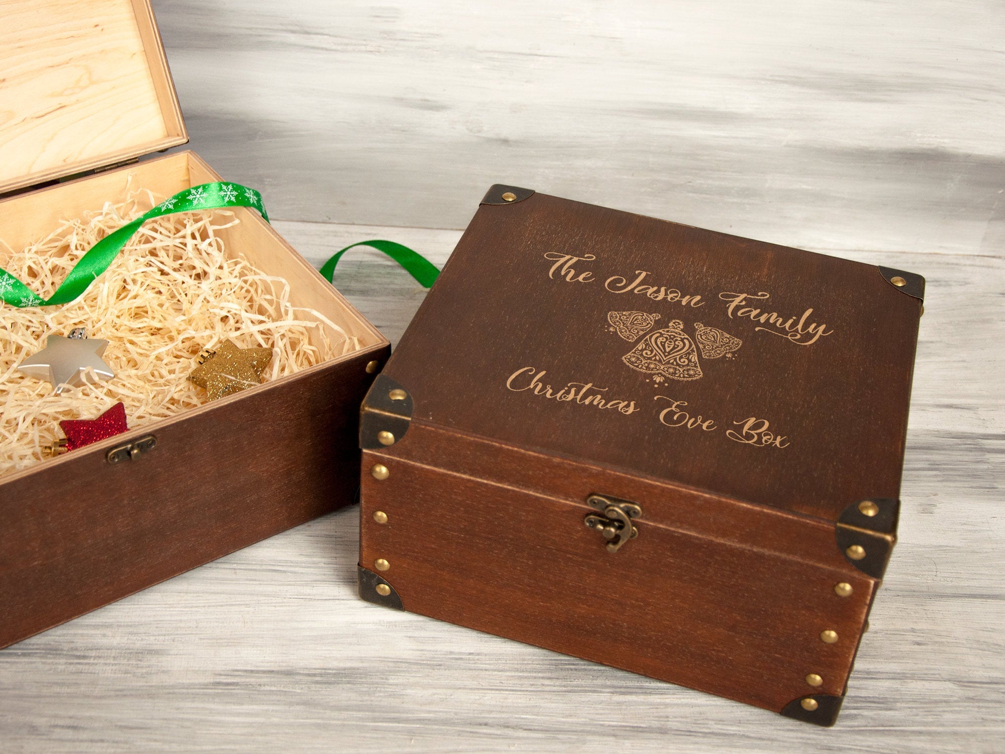 Wood Christmas Box for Children - Personalized Christmas Gift