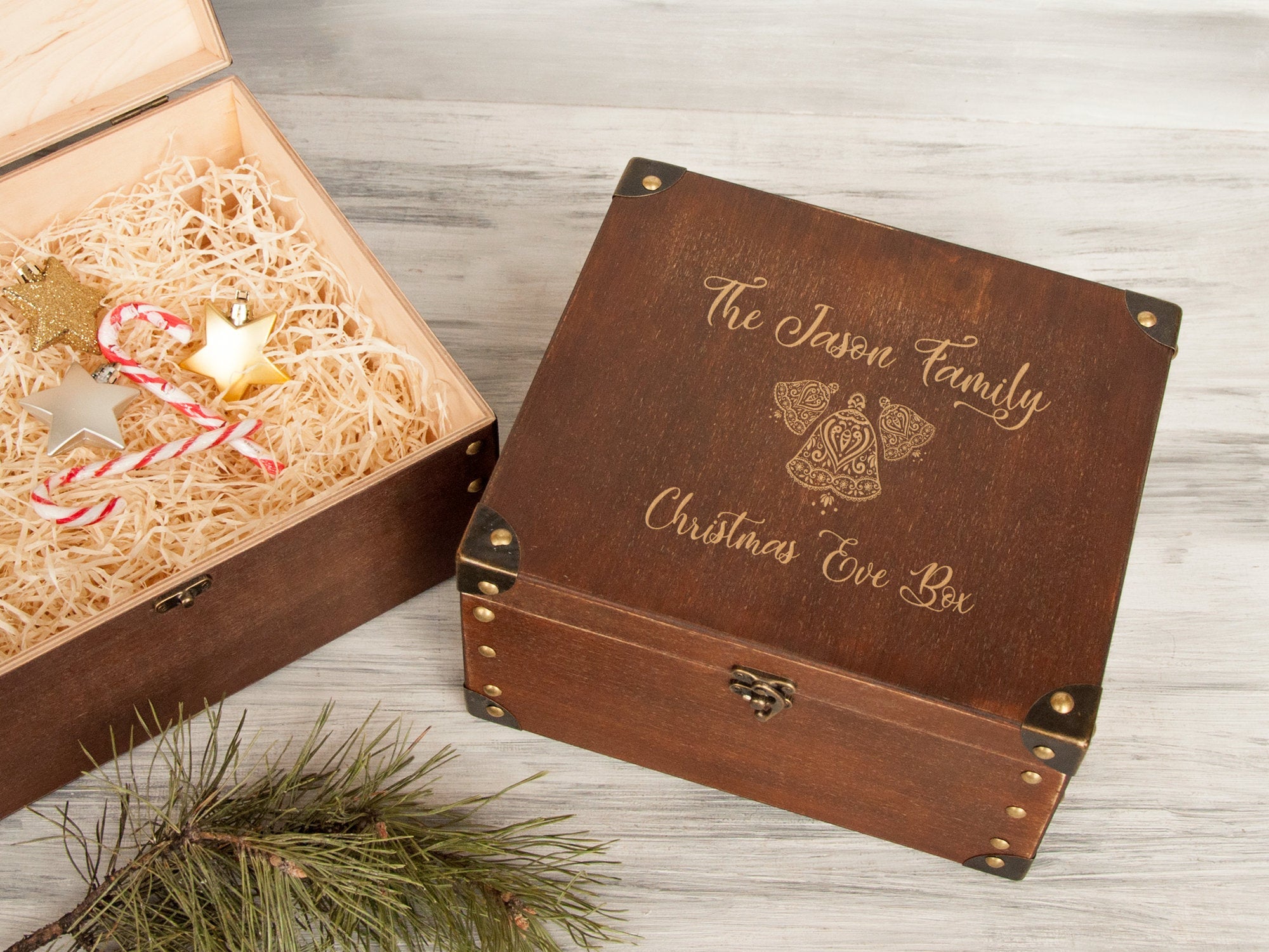 Wood Christmas Box for Children - Personalized Christmas Gift