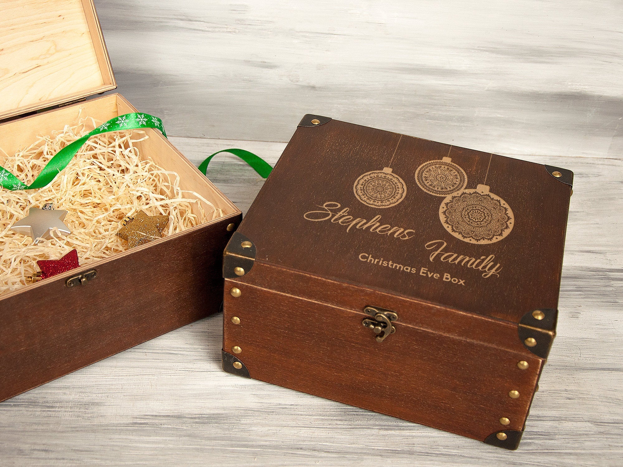 Christmas Gift Box - Custom Wood Keepsake Box