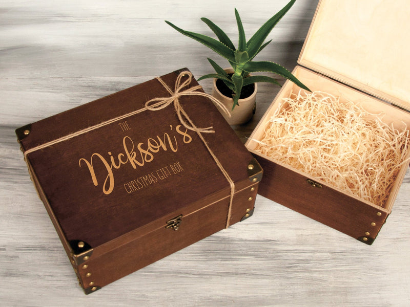 Wooden Keepsake Box with Engraving - Family Memories Box