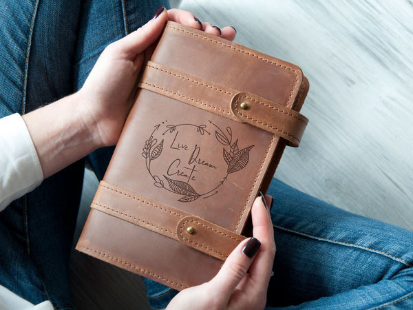 Leather Travel Journal - New Year Gift