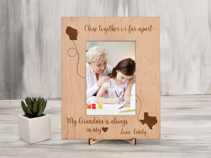 Custom Photo Frame - Long Distance Gift for Grandma