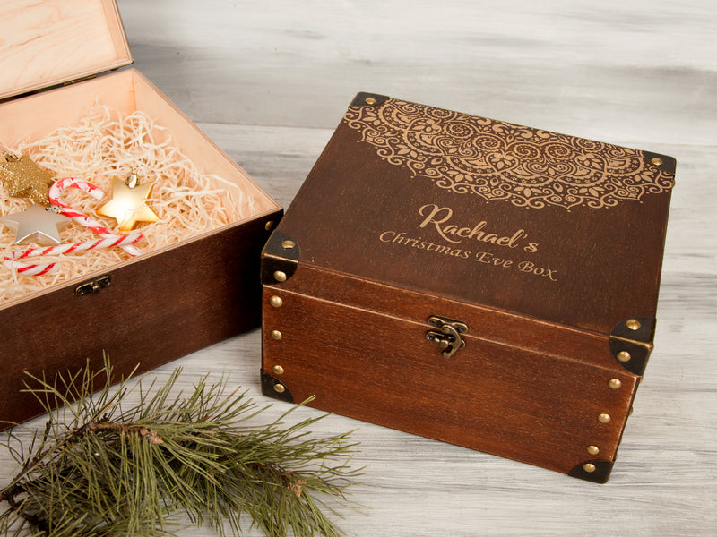 Personalised Christmas Eve Box - Mandala Storage Box
