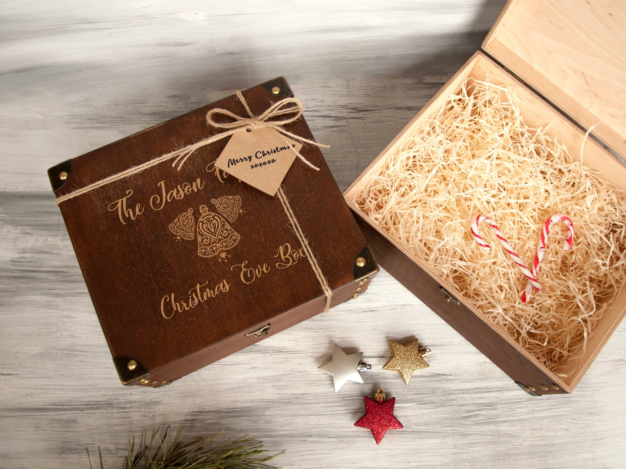 Wood Christmas Box for Children - Personalized Christmas Gift