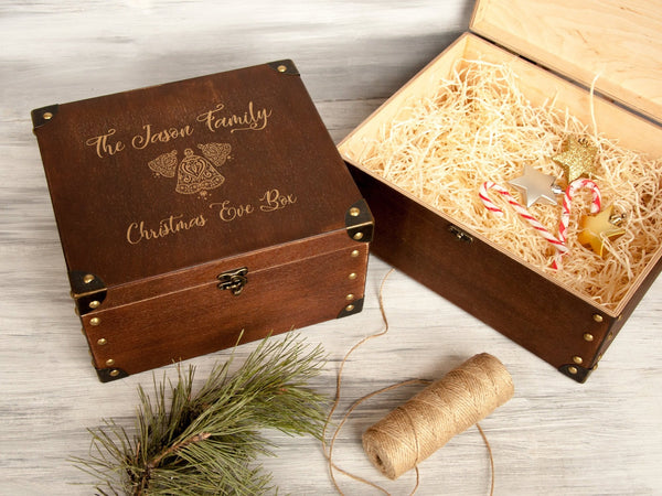 Wood Christmas Box for Children - Personalized Christmas Gift