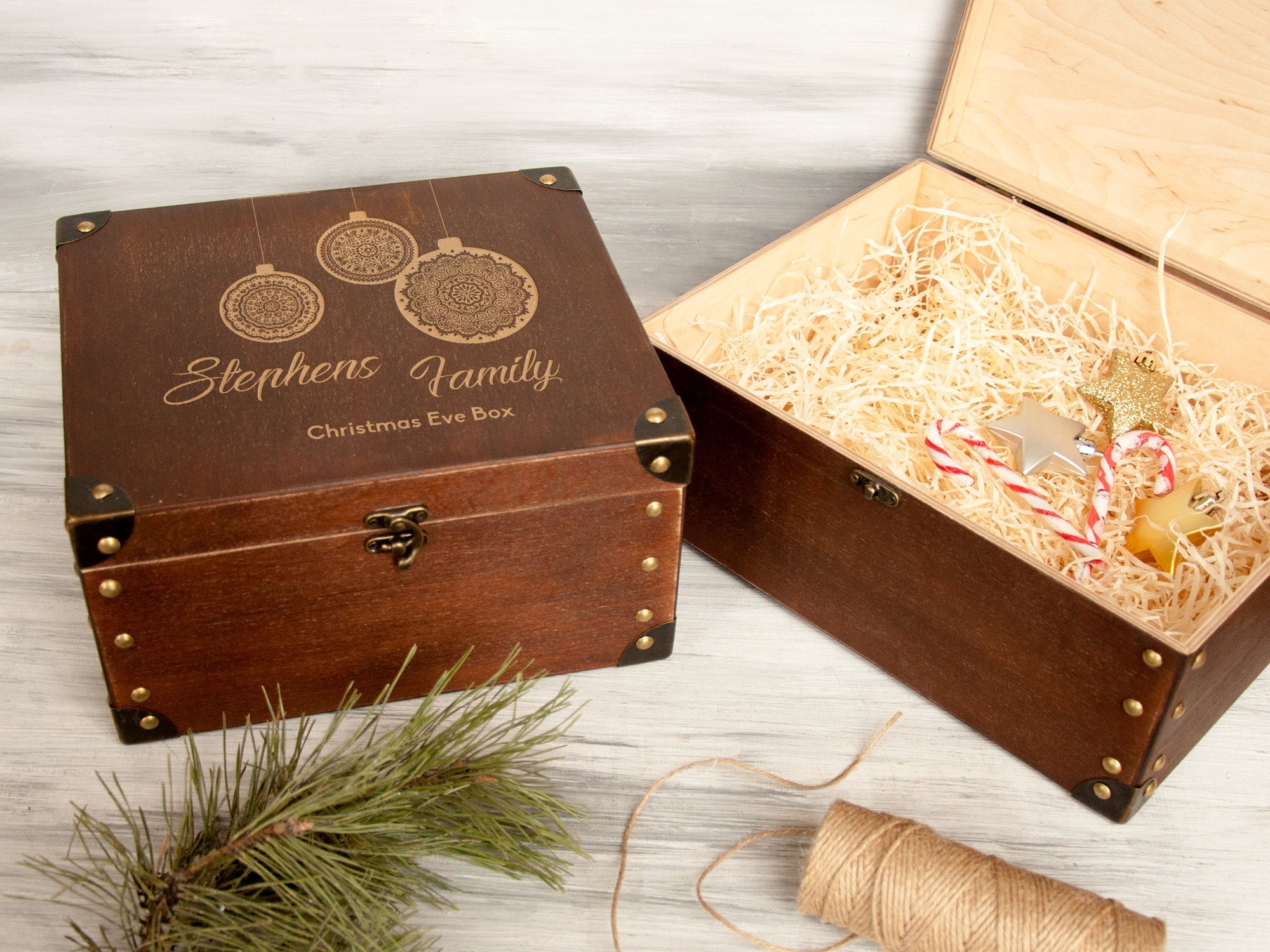 Christmas Gift Box - Custom Wood Keepsake Box